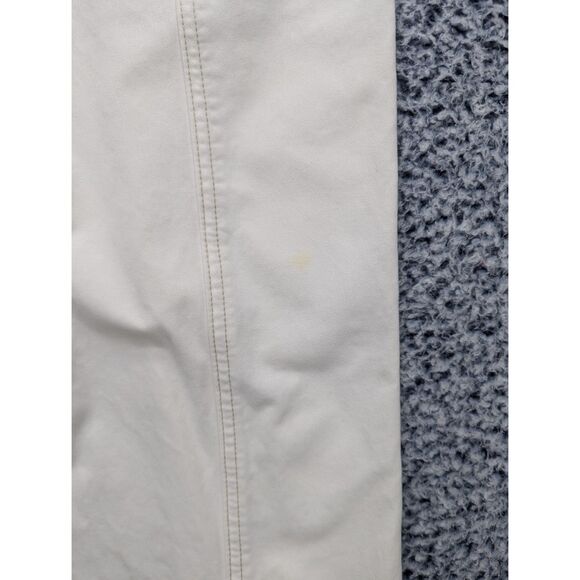 Abercrombie Fitch High Rise Wide Leg Cargo Pants Size 26 Boho Y2K Barrel White - Picture 8 of 13